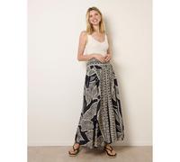 Blue Vanilla Deep Waist Extra Wide Flowy Trousers - M-L - Navy