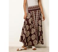 Blue Vanilla Deep Waist Flowy Pants - S-M - Brown