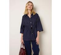 Blue Vanilla Women's Navy Denim Shirt Jacket | Size: Large Blue Vanilla Navy L