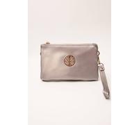 Blue Vanilla Women's Detailed Zip Up Purse in Silver Blue Vanilla Silver One Size