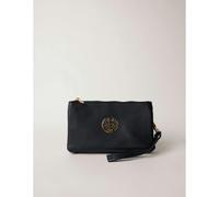 Blue Vanilla Women's Detailed Zip Up Purse With Detachable Strap in Black Blue Vanilla Black One Size