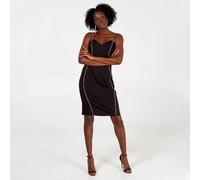 Blue Vanilla Diamante Detail Bodycon Dress In Black Black 12