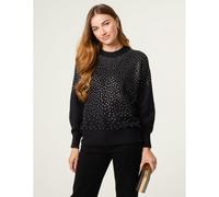 Blue Vanilla Diamante Jumper - L-XL - Black