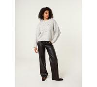 Blue Vanilla Diamante Round Neck Jumper - M-L - Grey
