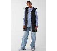 Blue Vanilla Diamond Quilted Gilet In Black Black S