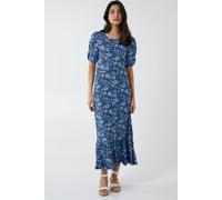 Blue Vanilla Double Back Tie Cut Out Midi Dress In Navy Navy 12