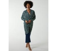 Blue Vanilla Draped Dip Hem Long Top - M-L - Green