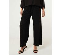 Blue Vanilla Draw Cord Lurex Trousers - Black - UK 14-16