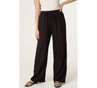 Blue Vanilla Drawstring Wide Leg Trousers - L - Black