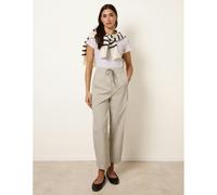 Blue Vanilla Elastic Waist Drawstring Trousers - L - Stone