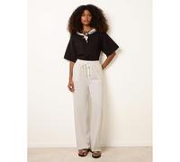 Blue Vanilla Elastic Waist Trousers - L - White