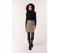 Blue Vanilla Check Mini Skirt - Brown - XL