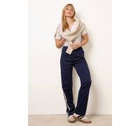 Blue Vanilla Side Stripe Sport Trousers - M - Navy