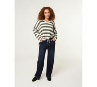 Blue Vanilla Elasticated Waist Jeans With Tie - M - Navy