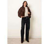 Blue Vanilla Women's Navy Elasticated Waist Jeans With Tie Slip On | Size: Small Blue Vanilla Navy S