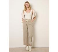 Blue Vanilla Elasticated Waist Trouser With Drawstring - L - Beige