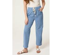 Blue Vanilla Elasticated Waist Trouser With Drawstring - L - Light Blue
