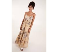 Blue Vanilla Women's Elephant Dress Cami Dress in Beige | Size: Medium