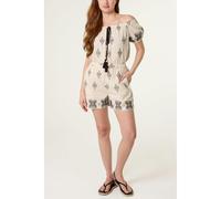 Blue Vanilla Embroidered Shorts - S - Stone