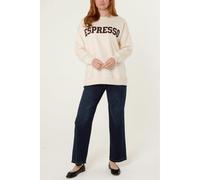 Blue Vanilla Espresso Sweatshirt - S-M - Ivory