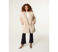 Blue Vanilla Stone Faux Fur Long Coat Stone M