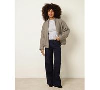 Blue Vanilla Women's Navy Floral Embroidered Detailed Flared Jeans | Size: Medium Blue Vanilla Navy M