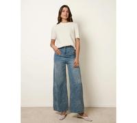 Blue Vanilla Women's Blue Floral Print Jeans | Size: 12 Blue Vanilla Blue 12