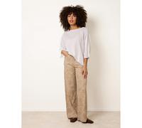 Blue Vanilla Floral Printed Flared Jeans - S - Stone