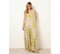 Blue Vanilla Floral Printed Jumpsuit - L-XL - Green