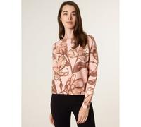 Blue Vanilla Women's Pink Flower Sequin Detailed Jumper | Size: S/M Blue Vanilla Pink S/M