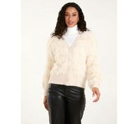 Blue Vanilla Women's Stone Fluffy Pearl Button Cardigan | Size: S/M Blue Vanilla Stone S/M