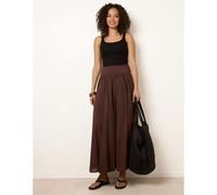 Blue Vanilla Women's Brown Godet Hem Jersey Waist Skirt | Size: Medium/Large Blue Vanilla Brown M/L