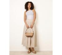 Blue Vanilla Women's Stone Godet Hem Jersey Waist Skirt | Size: Medium/Large Blue Vanilla Stone M/L