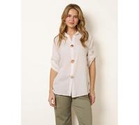 Blue Vanilla Gold Button Shirt - M-L - White