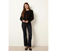 Blue Vanilla Gold Buttons Cardigan - UK 6-8 - Black