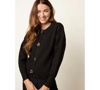 Blue Vanilla Women's Black Gold Flower Button Cardigan | Size: 6-8 Blue Vanilla Black 6-8