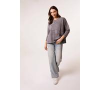 Blue Vanilla Bow Sweatshirt - M-L - Grey