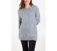 Blue Vanilla Grey Fluffy Sequin Knit Jumper Grey