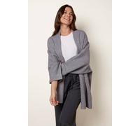 Blue Vanilla Women's Grey Heavy Knit Cardigan Blue Vanilla Grey One Size