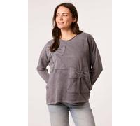 Blue Vanilla Women's Grey Bow Sweatshirt | Size: S/M Blue Vanilla Grey S/M