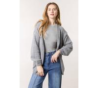 Blue Vanilla Grey Long Sleeve Slip On V-Neck Cardigan Grey
