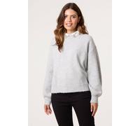 Blue Vanilla Grey Peter Pan Embellished Jumper Grey M/L