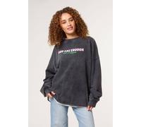 Blue Vanilla Grey You Are Enough Slogan Sweatshirt Grey One Size