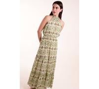 Blue Vanilla Halter Neck Maxi Dress In Green Green 8