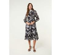 Blue Vanilla High Neck Midi Dress - UK 12 - Black