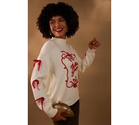 Blue Vanilla Ivory Christmas Tis The Season Jumper Ivory