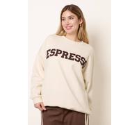 Blue Vanilla Espresso Sweatshirt - M-L - Ivory