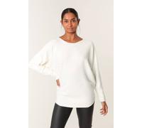 Blue Vanilla Ivory Jumper With Silver Rhinestones Ivory M/L