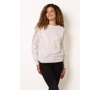 Blue Vanilla Women's Ivory Long Sleeve Slip On Round Neck Jumper | Size: Small