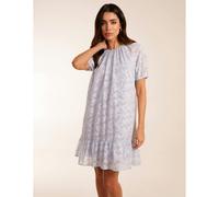 Blue Vanilla Women's Jacquard Smock Mini Dress in Light Blue | Size: Small Blue Vanilla Light Blue S